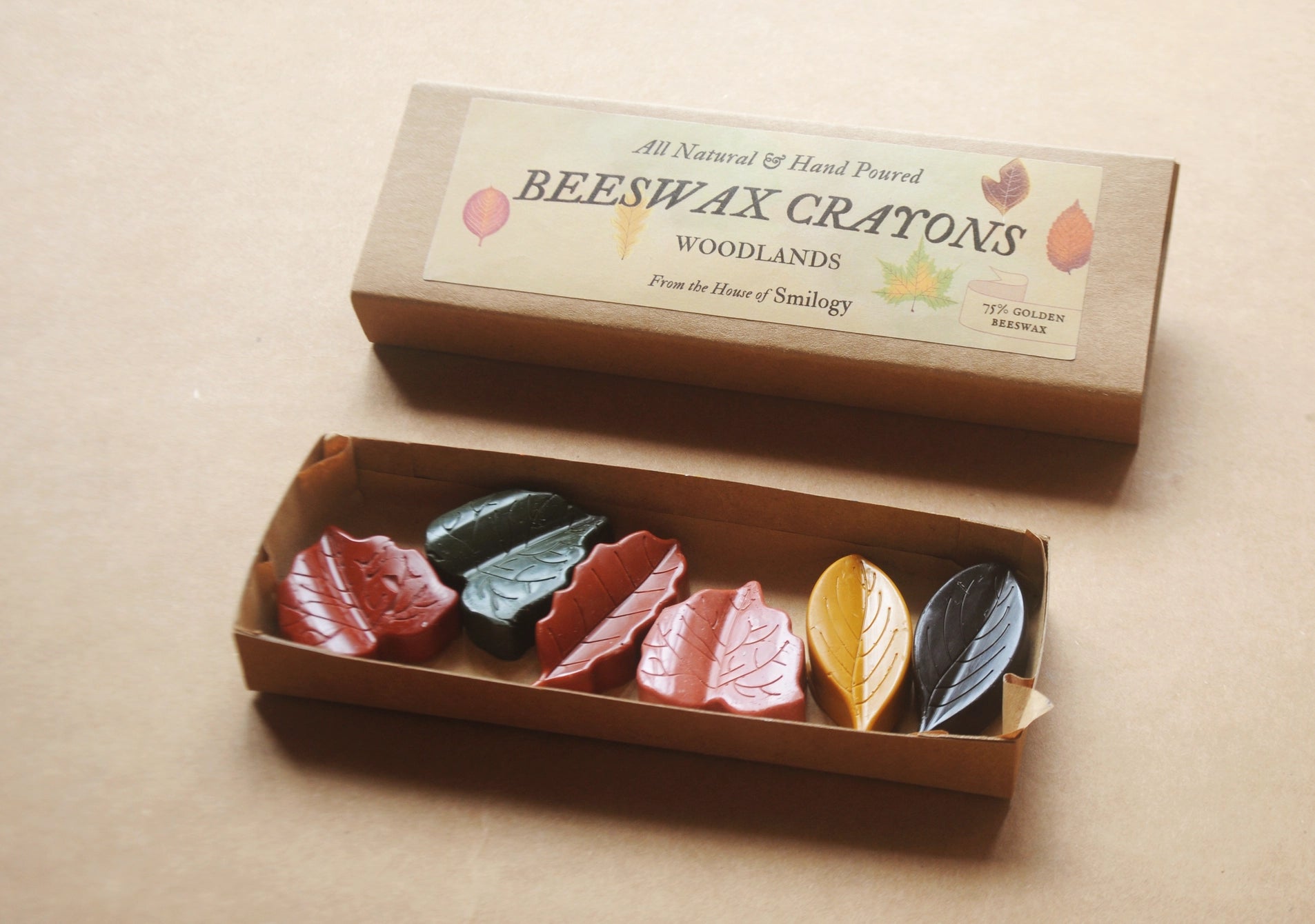 Smilogy - Beeswax Woodland Crayons Set of 6