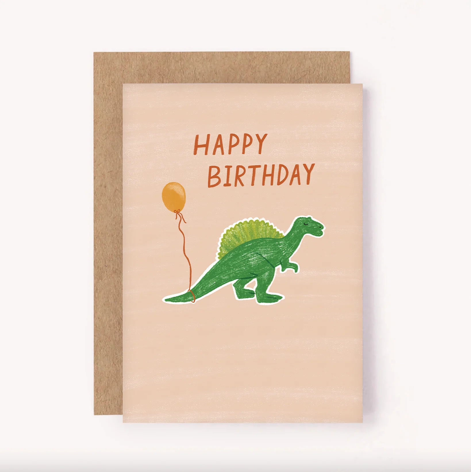 Lauren Sissons Studio - Dinosaur Balloon Birthday Card