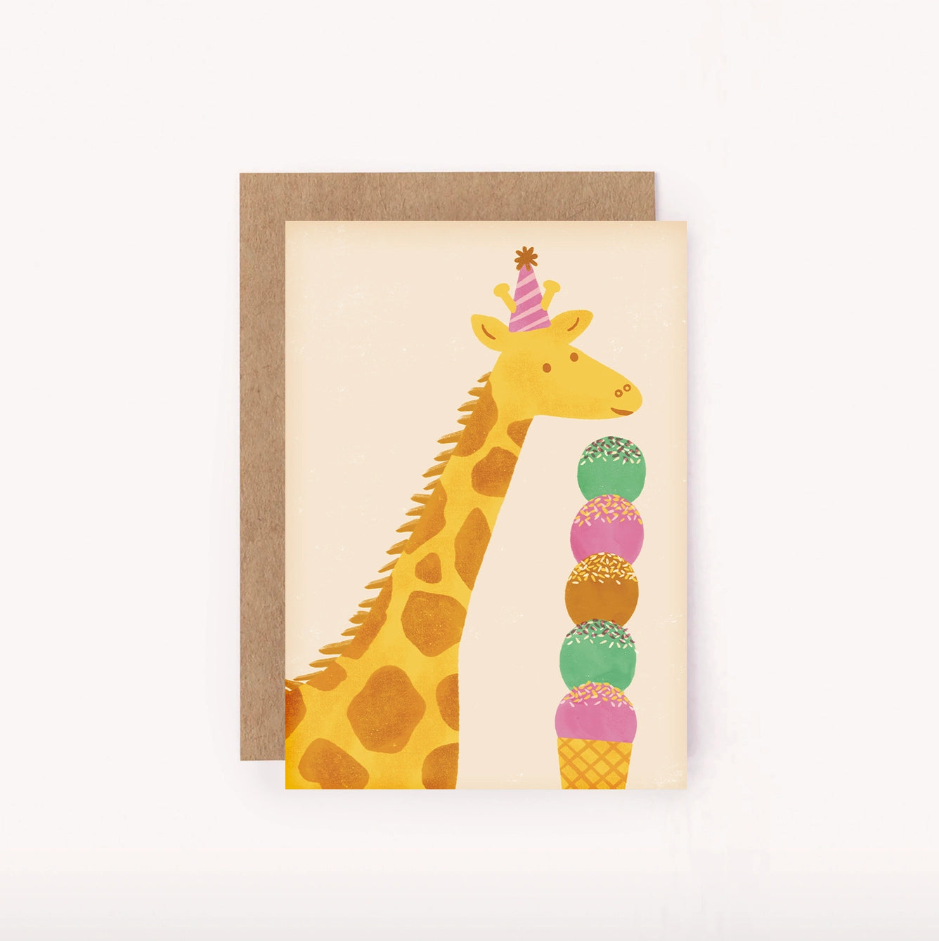 Lauren Sissons Studio - Giraffe Mini Birthday Card