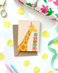 Load image into Gallery viewer, Lauren Sissons Studio - Giraffe Mini Birthday Card
