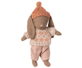 Load image into Gallery viewer, Maileg - Winter Bunny Micro Brown Rose