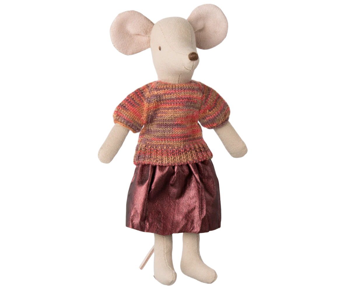 Maileg - Skirt and Knitted Blouse for Mum Mouse