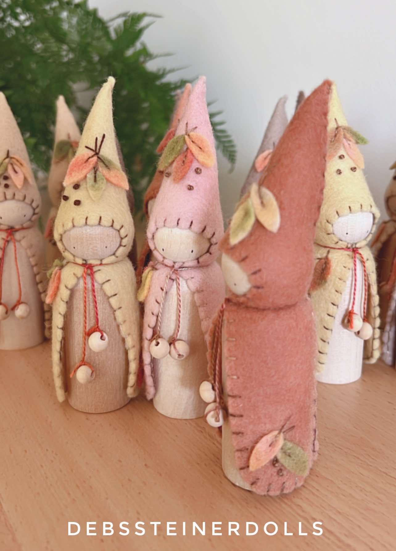 Deb’s Steiner Dolls - Autumn Leaf Gnome Large