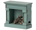 Load image into Gallery viewer, Maileg Miniature Fireplace Vintage Blue - Cheeky Junior