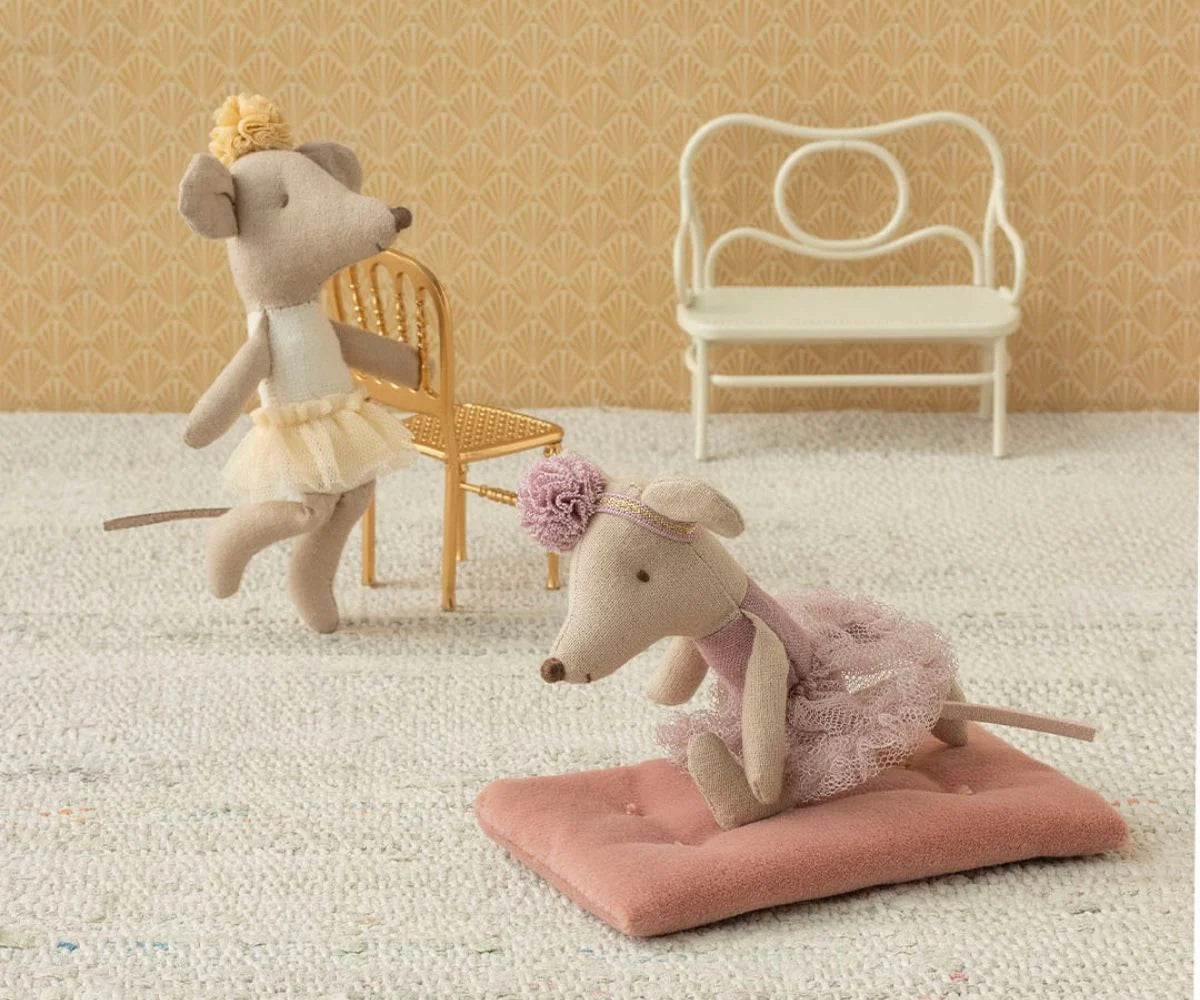 Maileg - Ballerina Little Sister Mouse Off-White