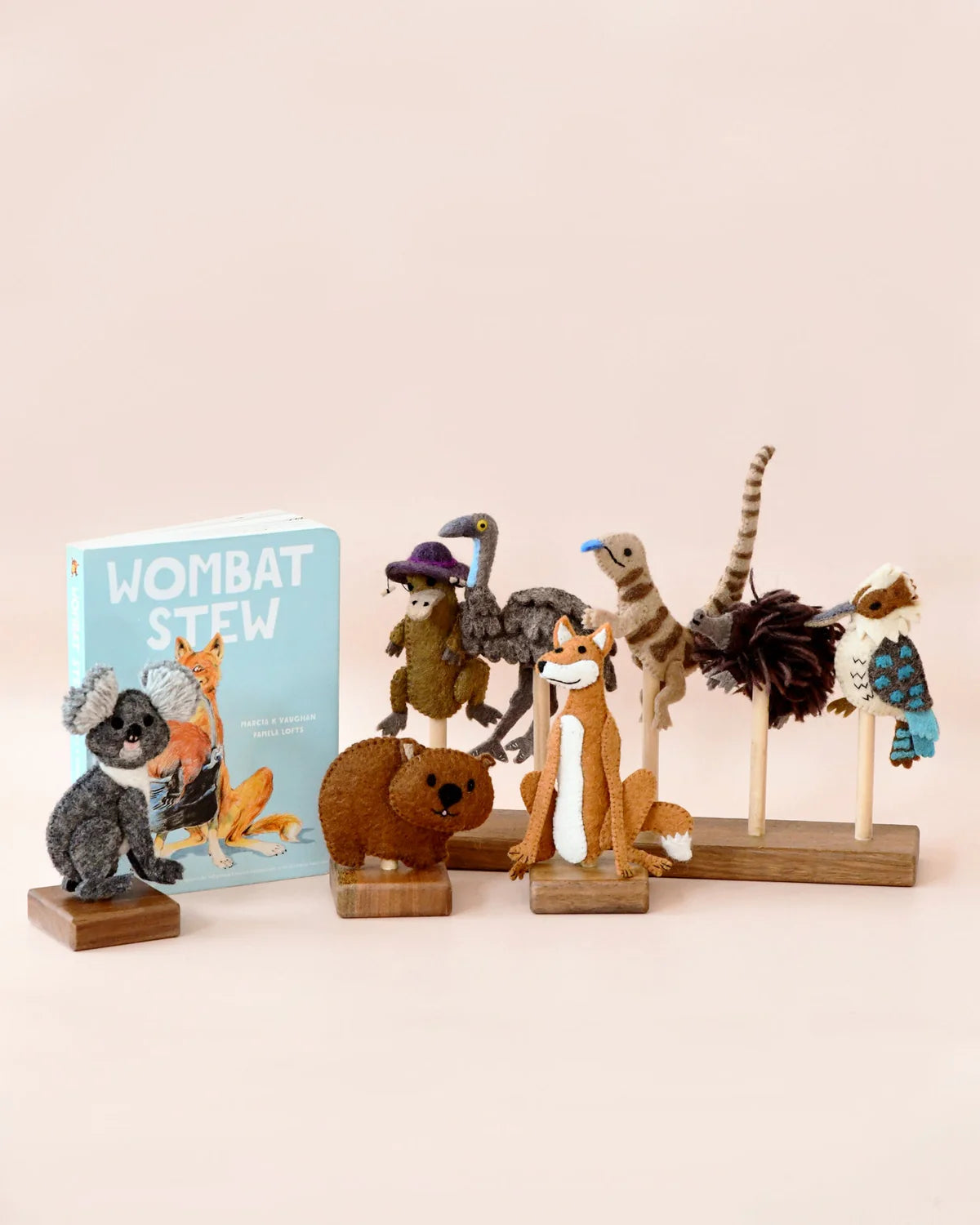 Tara Treasures - Wombat Stew Finger Puppets