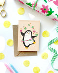 Load image into Gallery viewer, Lauren Sissons Studio - Penguin Mini Birthday Card