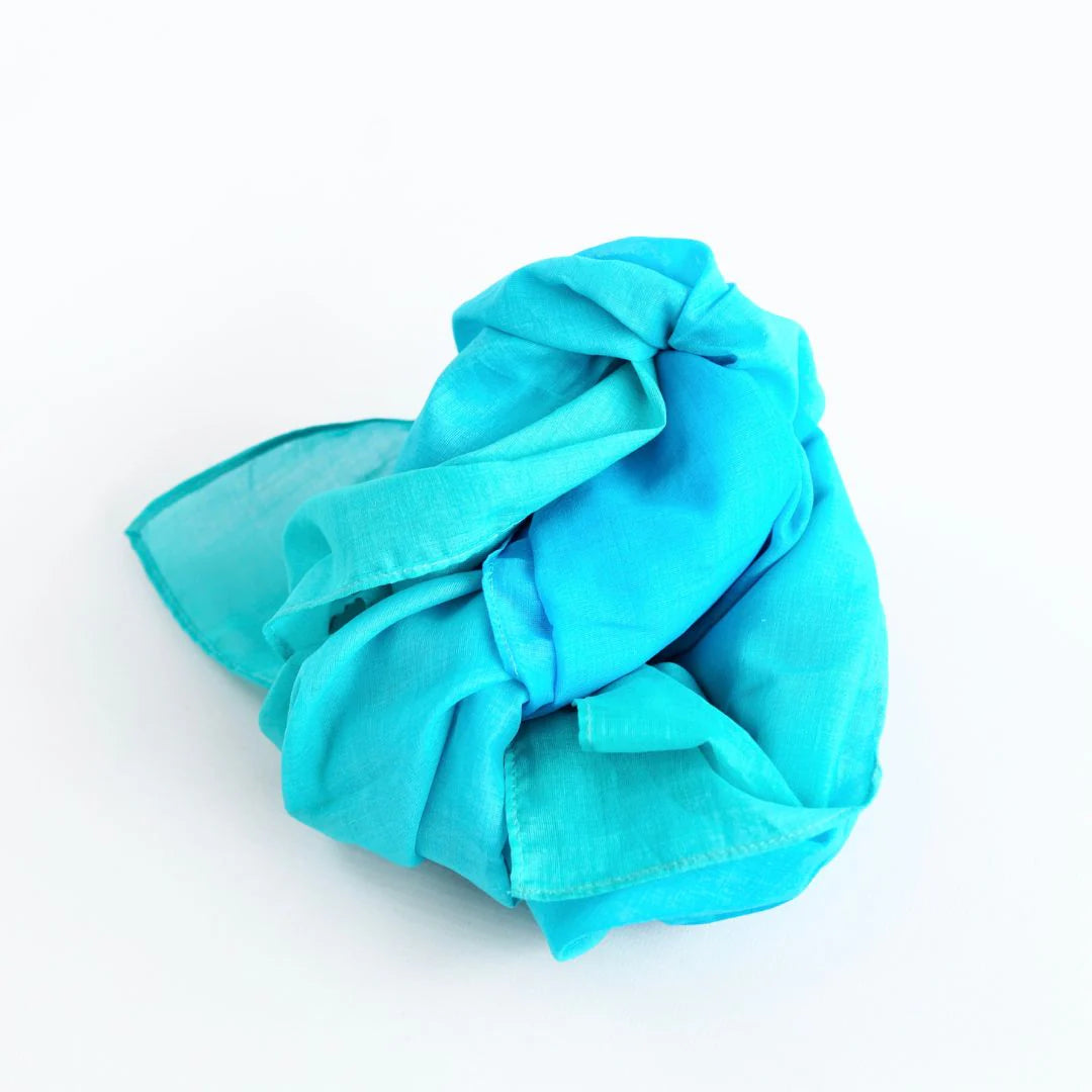 Laura’s Play Cotton - Water 90cm x 90cm