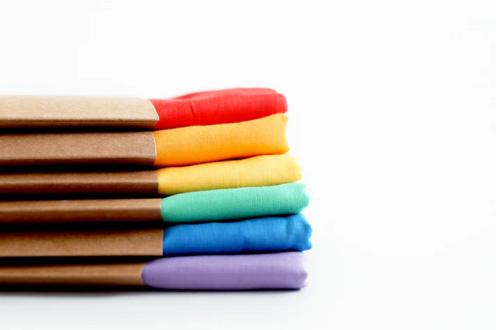 Laura’s Play Cotton - Set of 6 Rainbow 50cm x 50cm