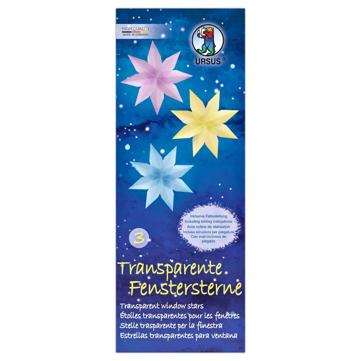 URSUS - Window Star Folding Pastel