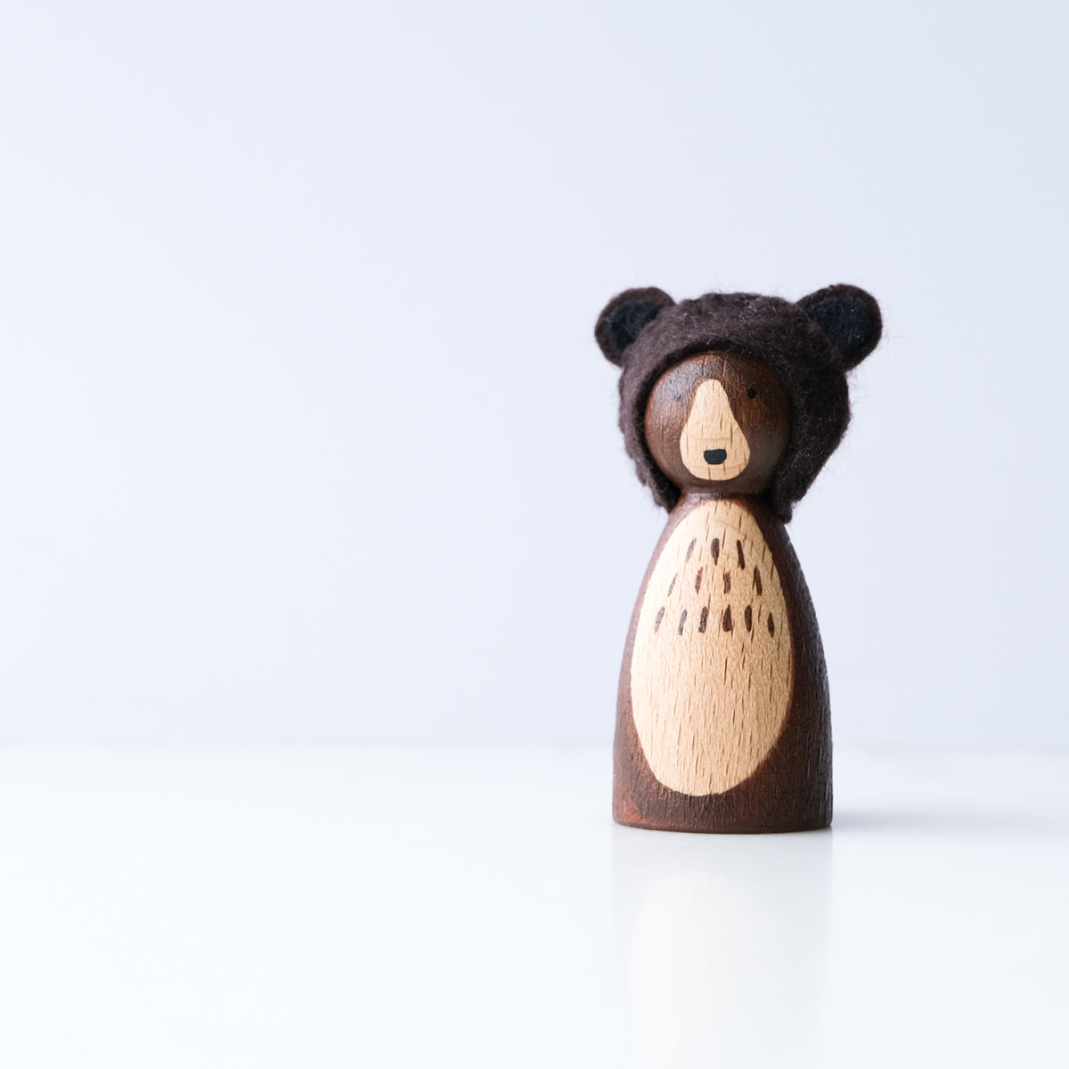 Atale - Bear Wooden Peg Doll