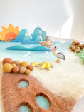 Load image into Gallery viewer, Tara Treasures - Large Sea and Rockpool Felt Play Mat Playscape