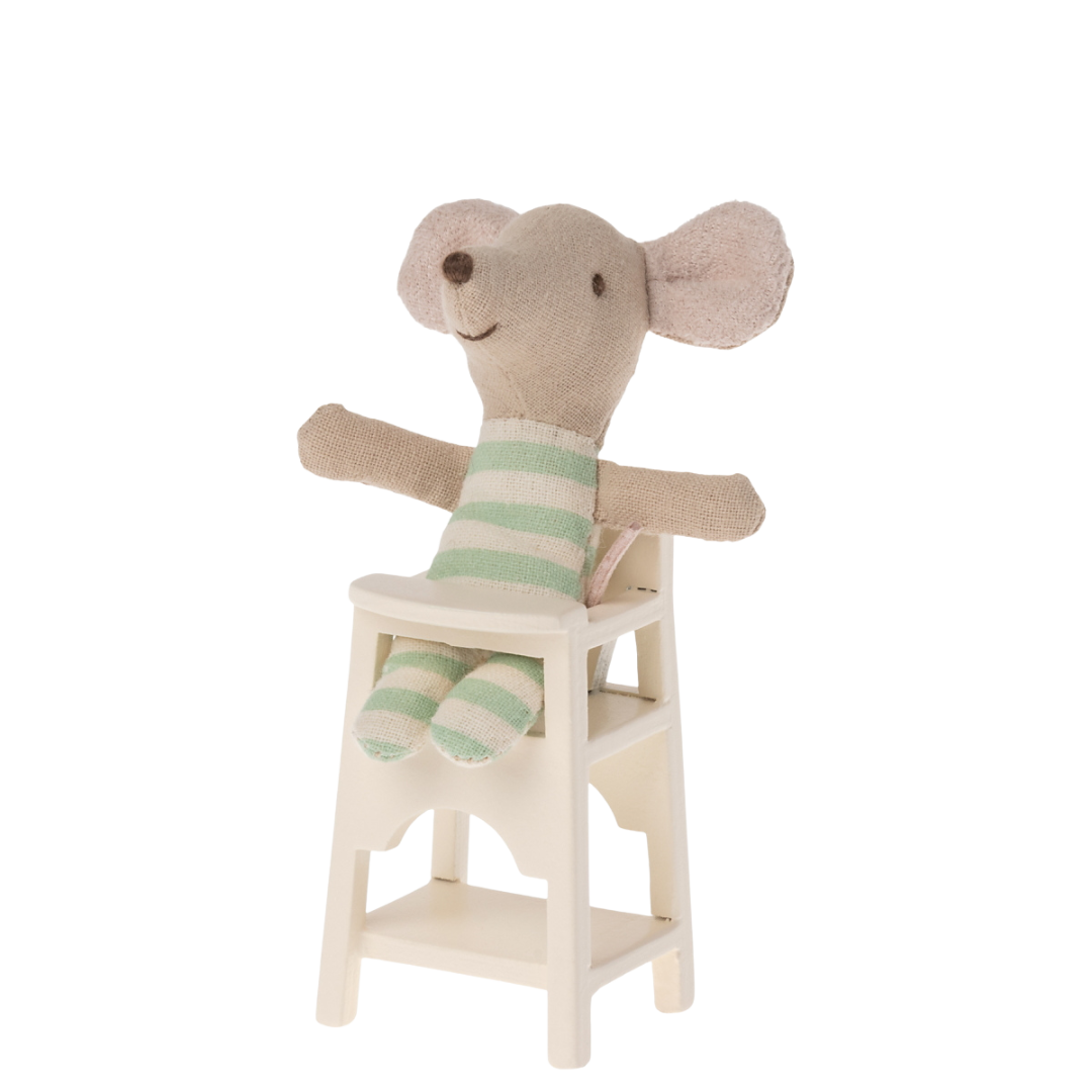 Maileg High Chair for Mouse Off-White - Cheeky Junior