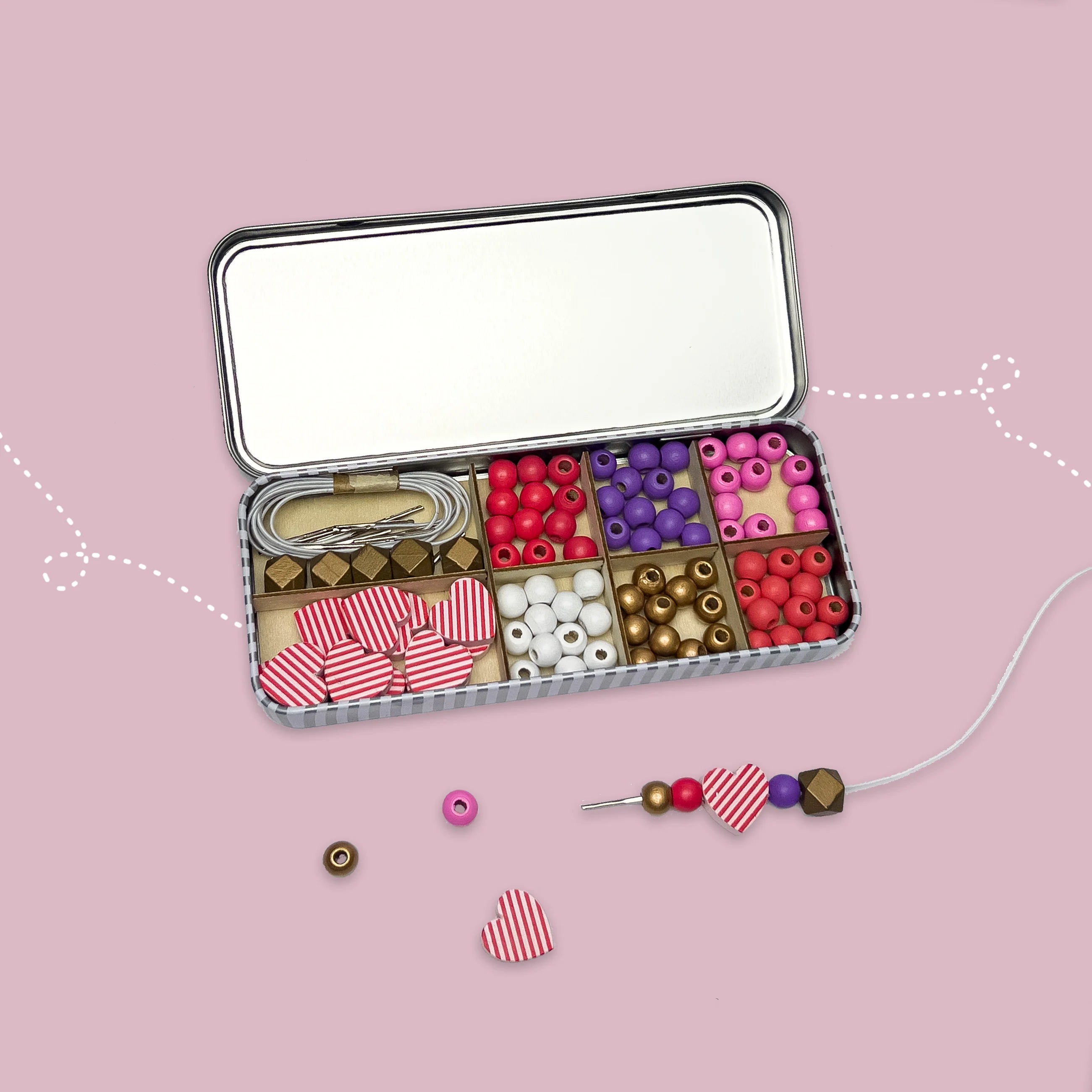 Cotton Twist - Love and Hearts Beading Kit