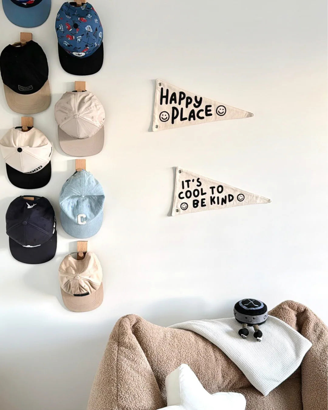 Cherrypick - Happy Place Canvas Pennant Flag