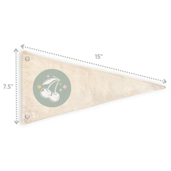 Cherrypick - Play All Day Canvas Pennant Flag