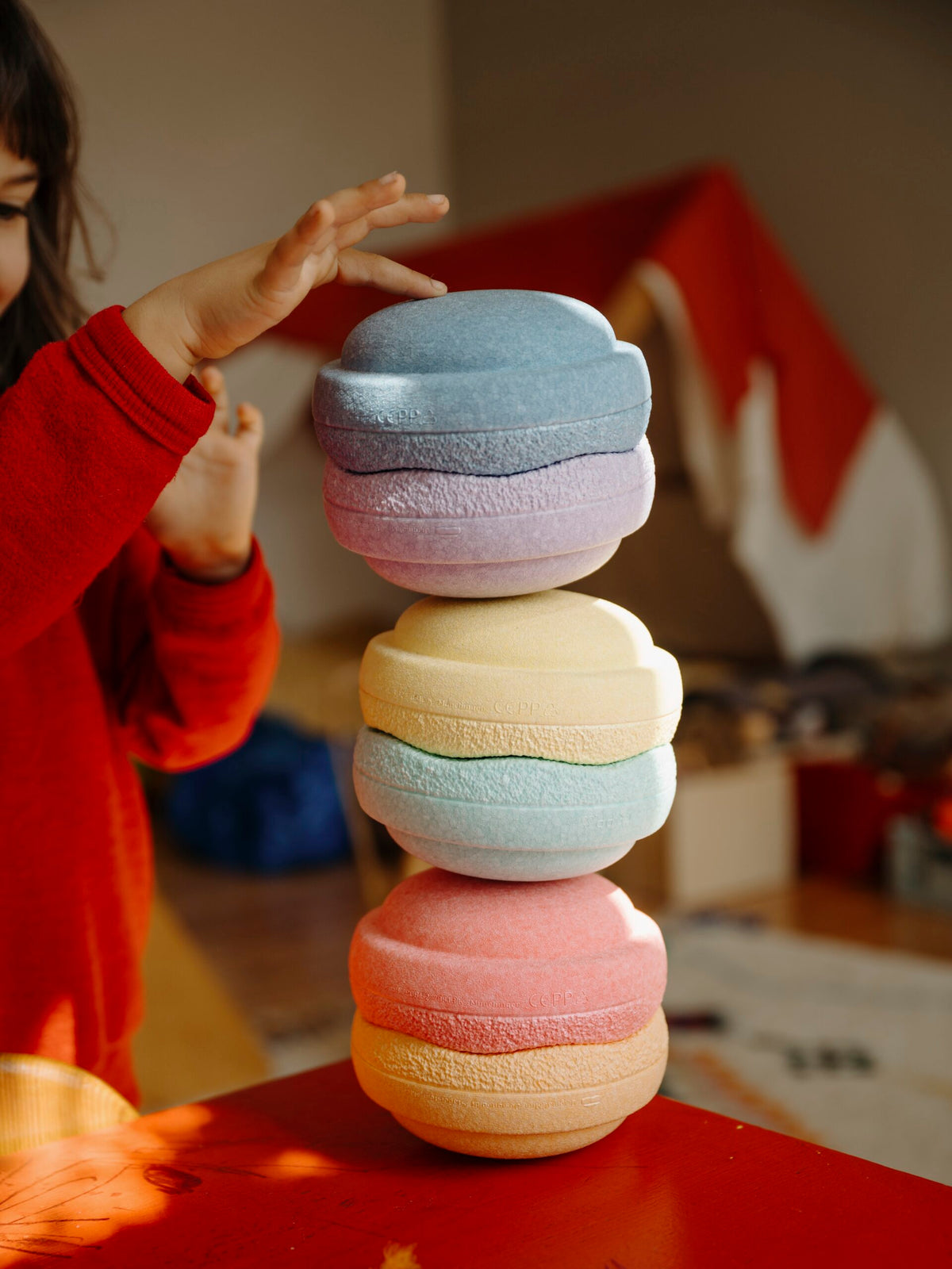 Stapelstein - Mini Rainbow Pastel Set of 6