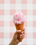 Load image into Gallery viewer, Tara Treasures - Felt Ice Creams Set Waffle Cones with 9 Ice Creams Scoops