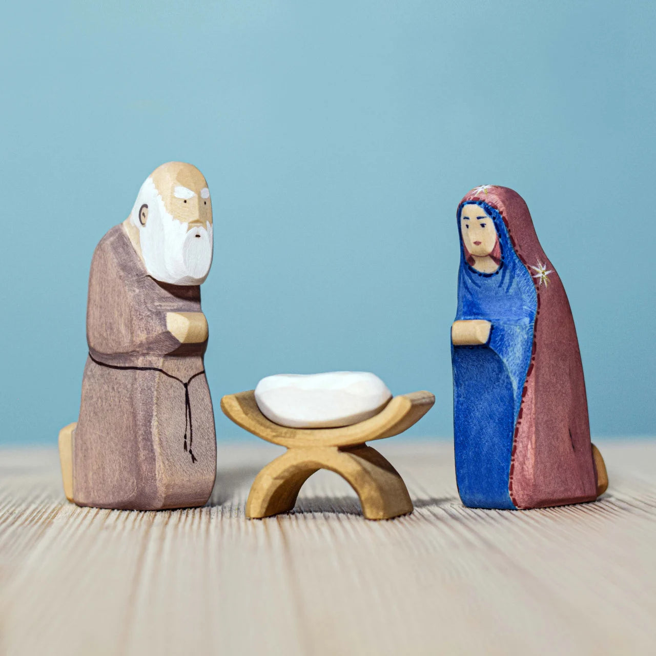 Bumbu Toys - Child Jesus, Saint Joseph and Saint Mary Nativity Set
