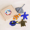 Load image into Gallery viewer, Tara Treasures Australian Coral Reed Under the Sea Finger Puppet Set - Cheeky Junior