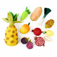 Load image into Gallery viewer, Tara Treasures Felt Vegetables and Fruits Set D - 12 pieces - Cheeky Junior