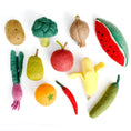 Load image into Gallery viewer, Tara Treasures Felt Vegetables and Fruits Set B - 11 pieces - Cheeky Junior