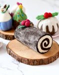 Load image into Gallery viewer, Tara Treasures - Felt Yule Log Cake