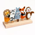 Load image into Gallery viewer, Tara Treasures - Finger Puppet Stand (5 rods)