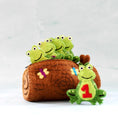 Load image into Gallery viewer, Tara Treasures Five Little Speckled Frogs with Log Bag Finger Puppet Set - Cheeky Junior