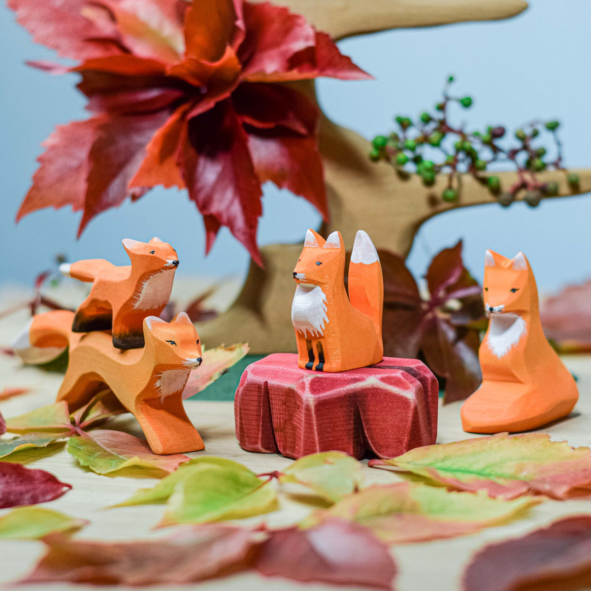 Bumbu Toys Fox (Sitting and Running) - Cheeky Junior