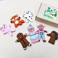 Load image into Gallery viewer, Tara Treasures Gingerbread Man Finger Puppet Set - Cheeky Junior