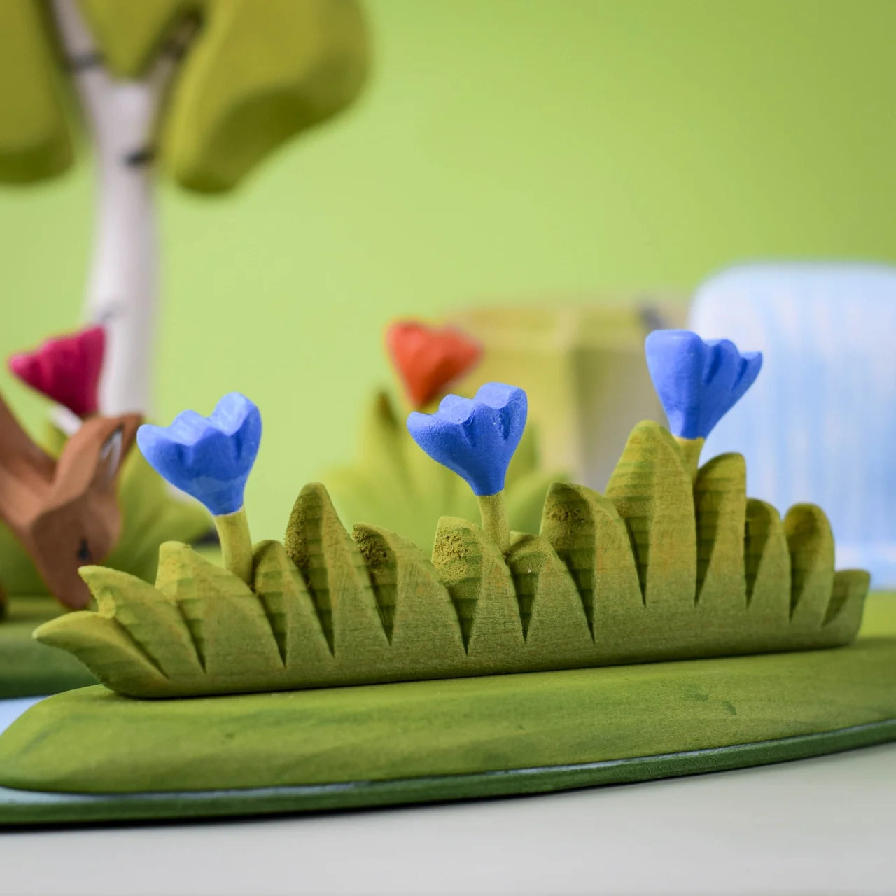 Bumbu Toys - Grass with Blue Flower Large