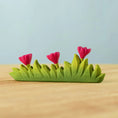 Load image into Gallery viewer, Bumbu Toys - Grass with Pink Flower Large