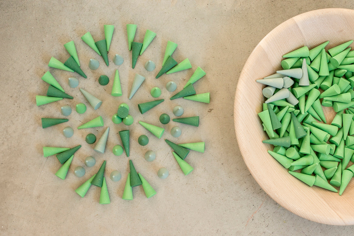 Grapat Mandala Little Green Cones - Cheeky Junior