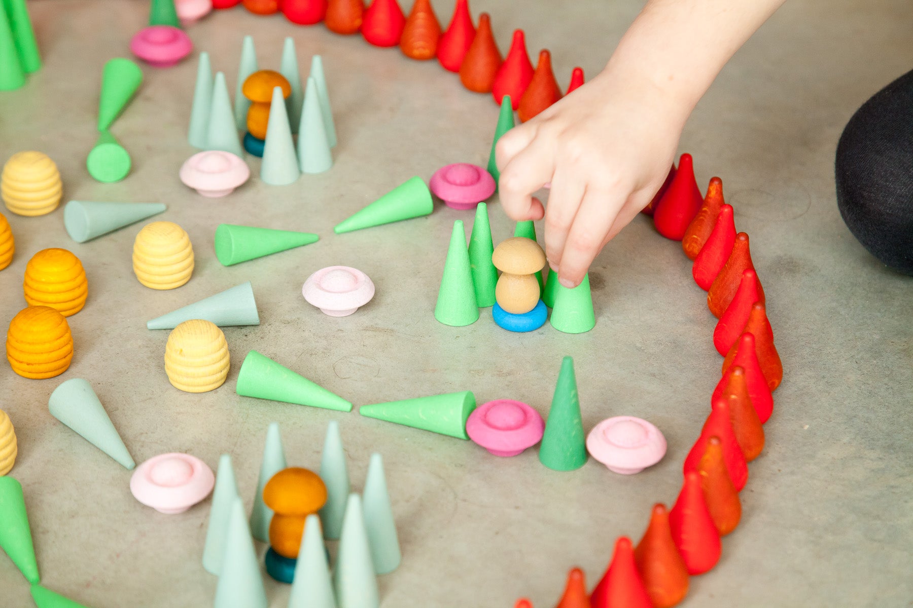Grapat Mandala Little Green Cones - Cheeky Junior
