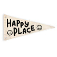 Load image into Gallery viewer, Cherrypick - Happy Place Canvas Pennant Flag