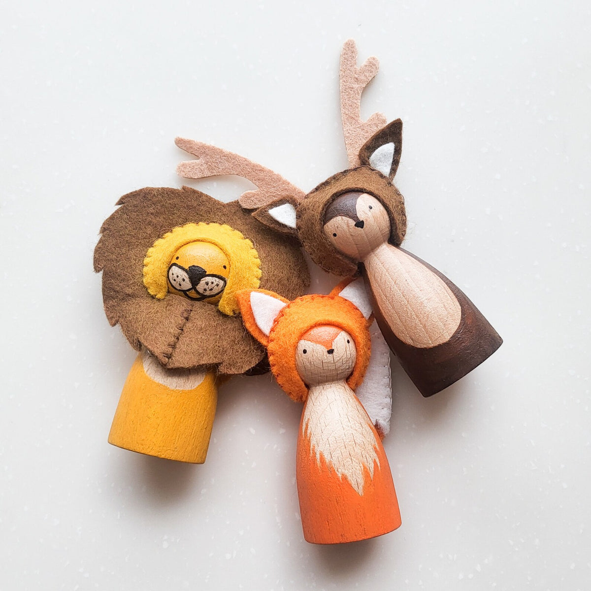Atale - Deer Wooden Peg Doll