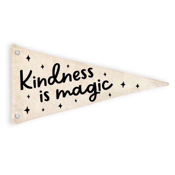 Cherrypick - Kindness is Magic Canvas Pennant Flag