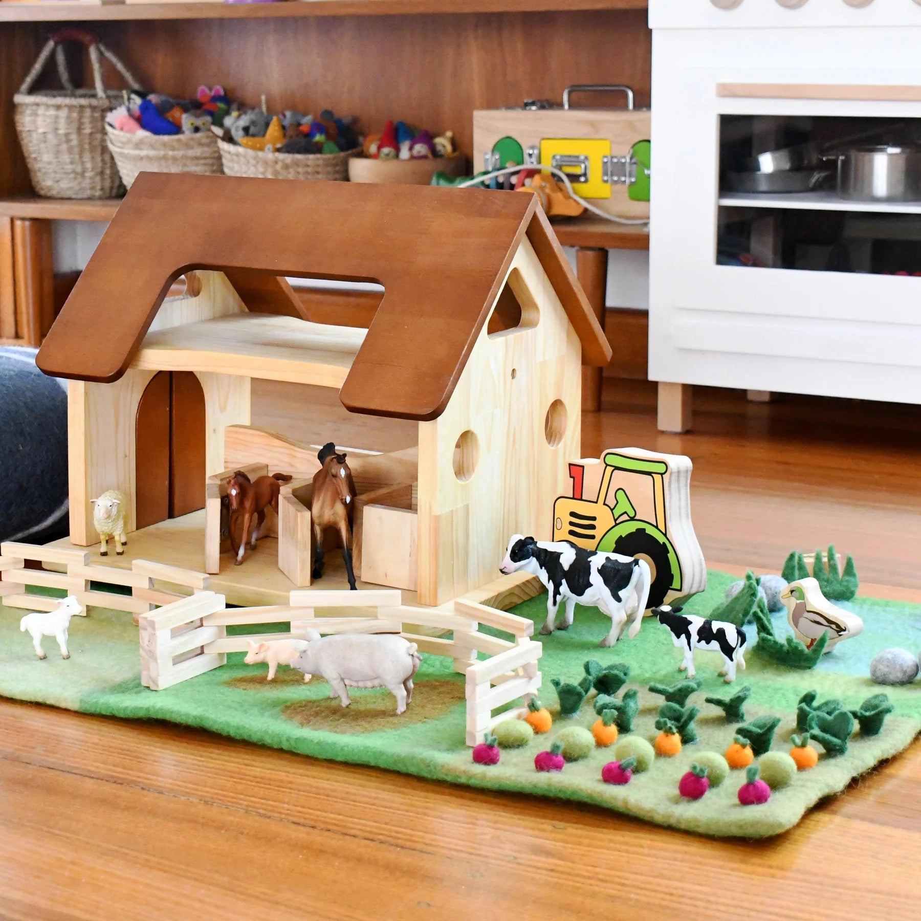 Tara Treasures Large Farm Play Mat Playscape - Cheeky Junior
