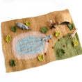 Load image into Gallery viewer, Tara Treasures Large Safari Felt Play Mat Playscape - Cheeky Junior