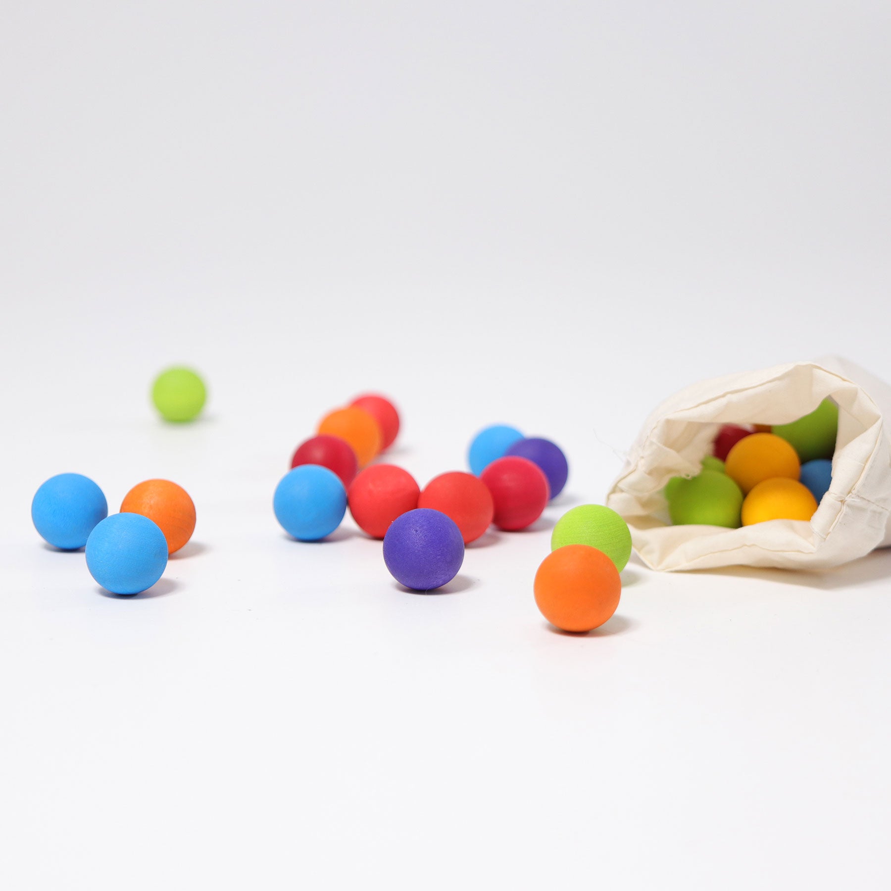 Grimm's Marbles Coloured in Bag - Cheeky Junior