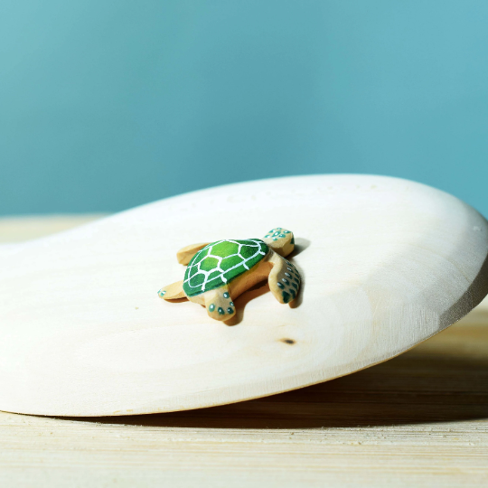 Bumbu Toys Turtle Small (Green and Brown) - Cheeky Junior
