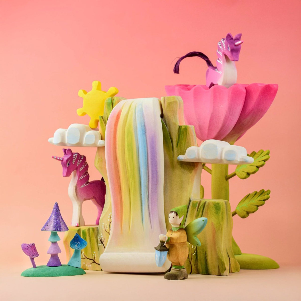 Bumbu Toys - Rainbow Cliff Set