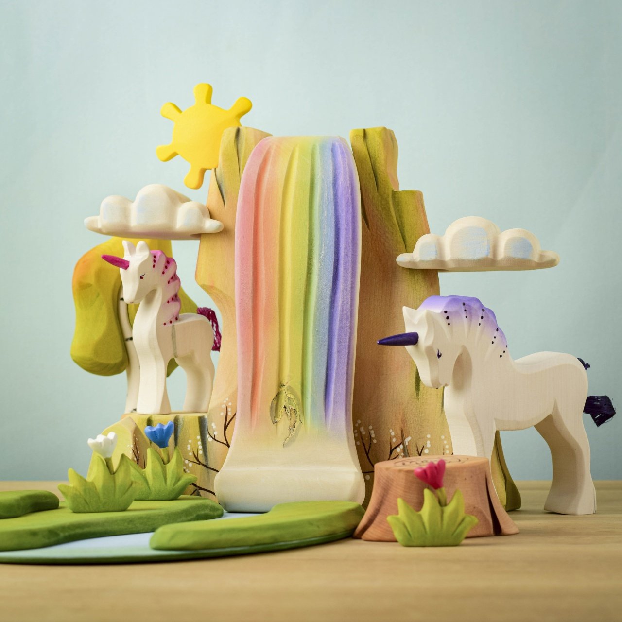 Bumbu Toys - Rainbow Cliff Set
