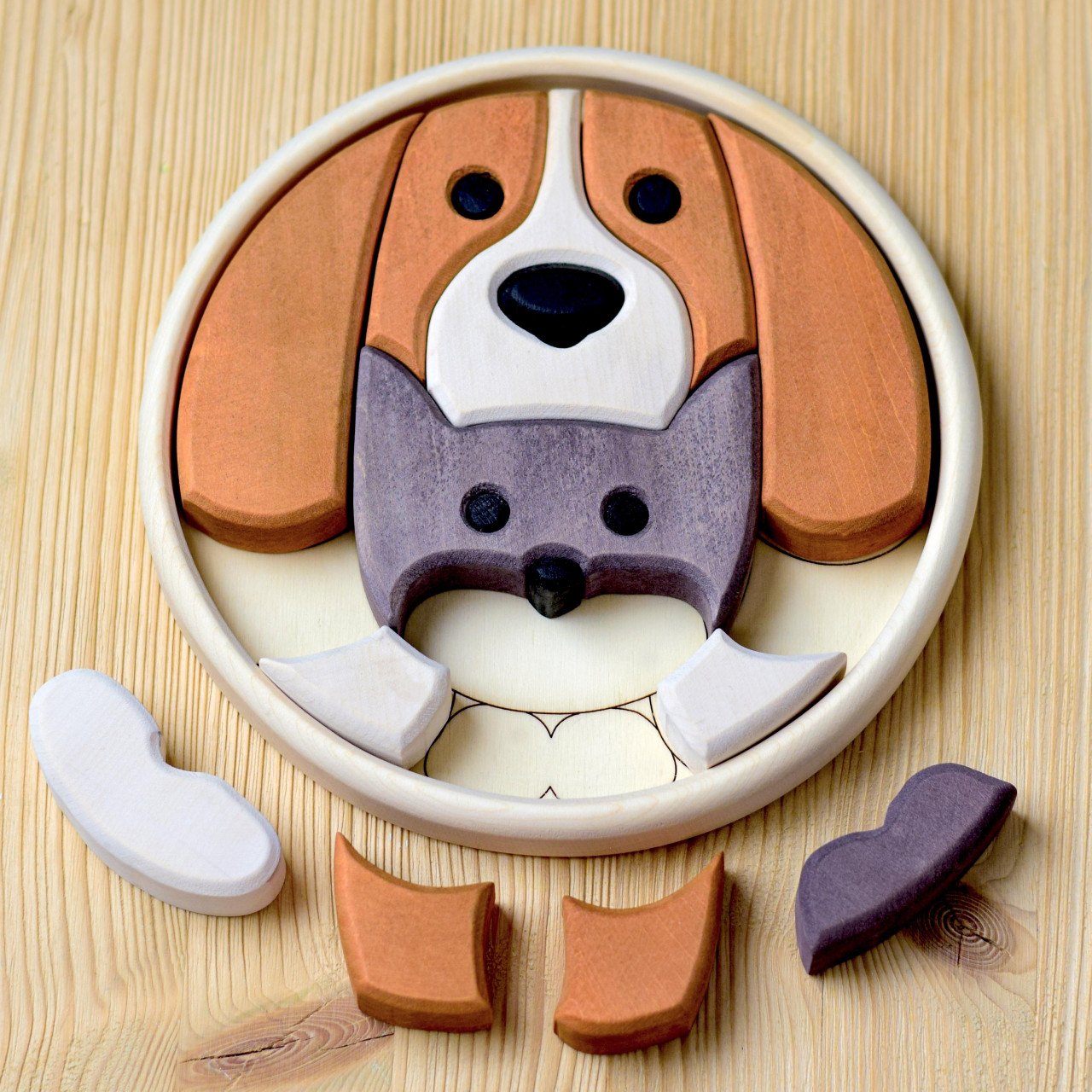 Bumbu Toys - Cat and Dog Puzzle