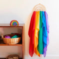 Load image into Gallery viewer, Sarah's Silks - Playsilk Display Small Rainbow