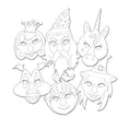 Load image into Gallery viewer, URSUS - Paper Mask Kit Fairytale Set of 6