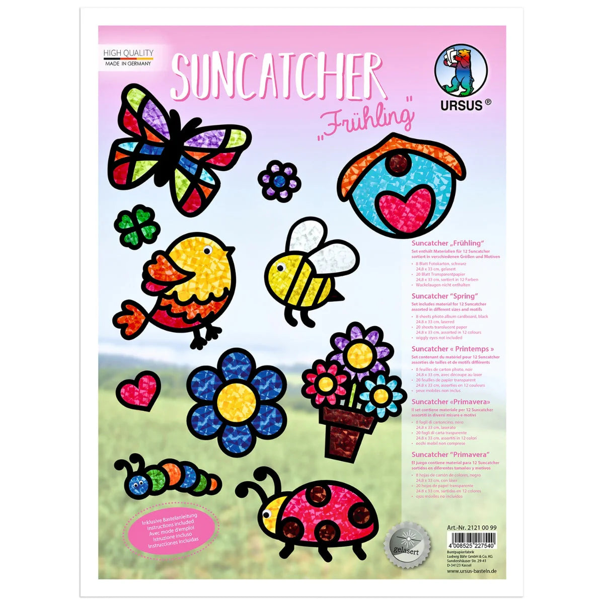 URSUS - Suncatcher Kit Spring Set of 12