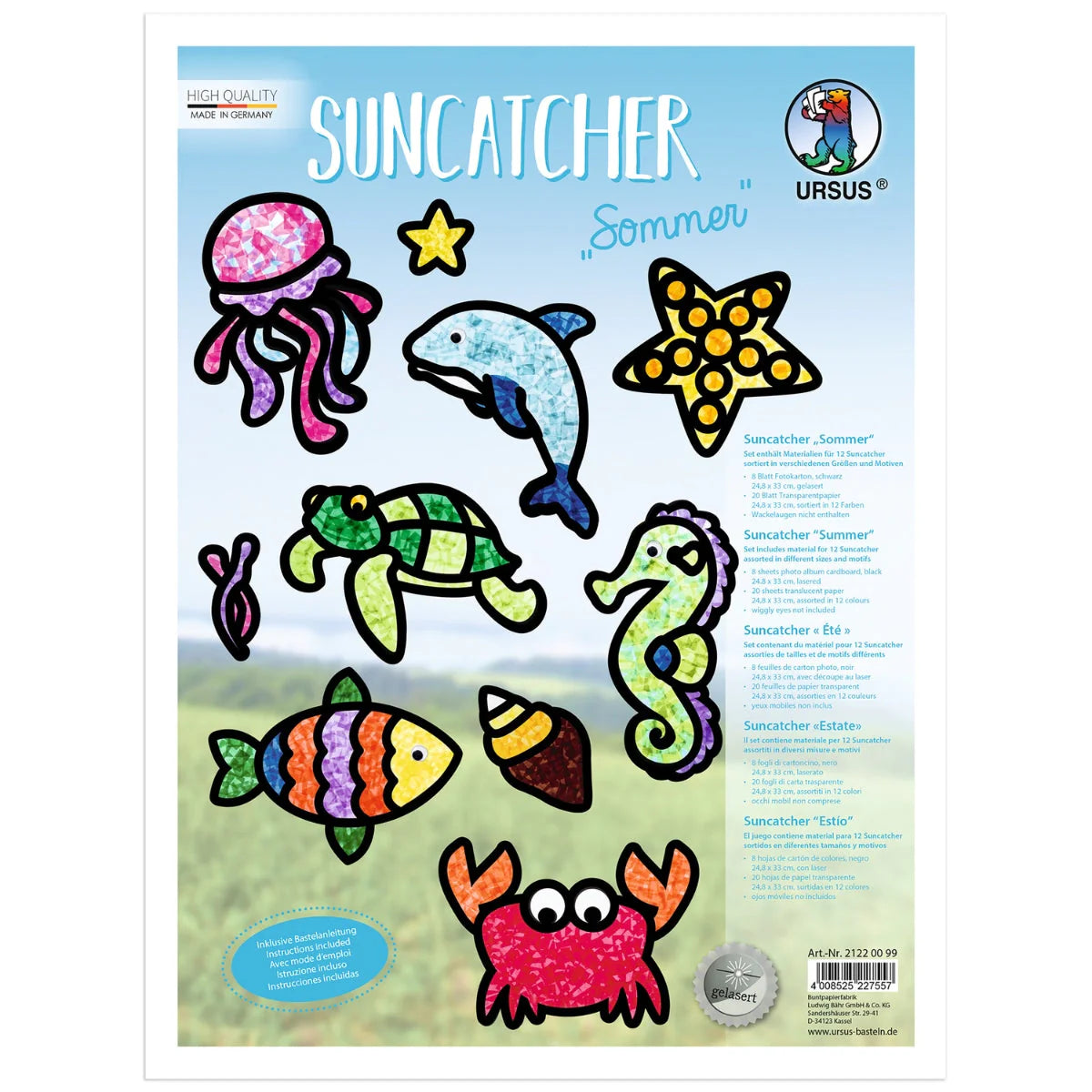 URSUS - Suncatcher Kit Summer Set of 12