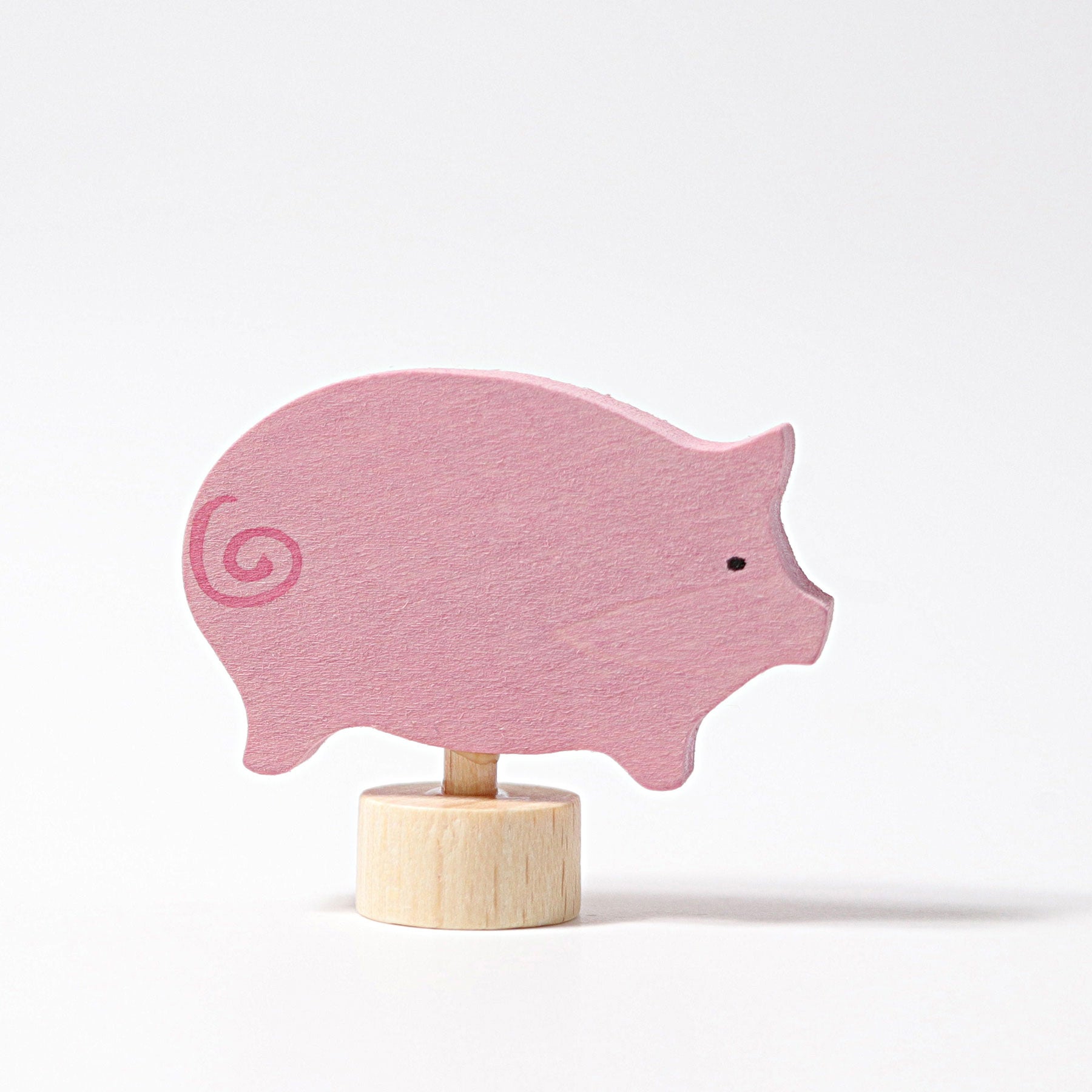 Grimm's Celebrations Pig Pink Decoration - Cheeky Junior